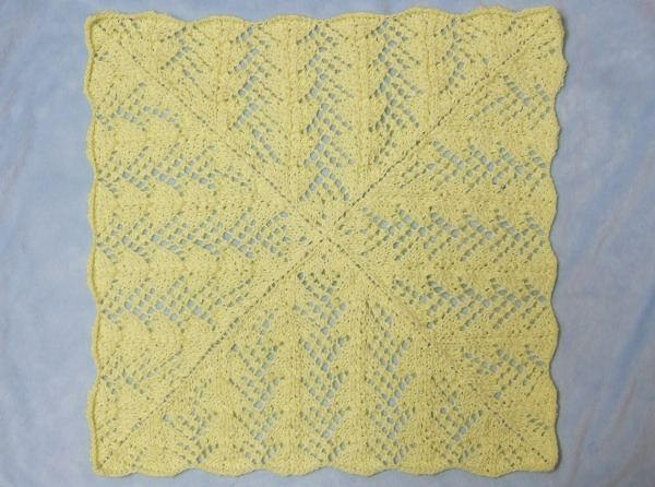 Lacy Fans Baby Blanket