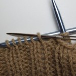 Knit two purl two bind-off
