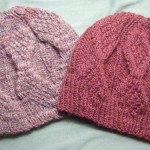 Mock Aran Knitted Mens Hat for Straight Needles