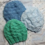 Textured Baby Hats