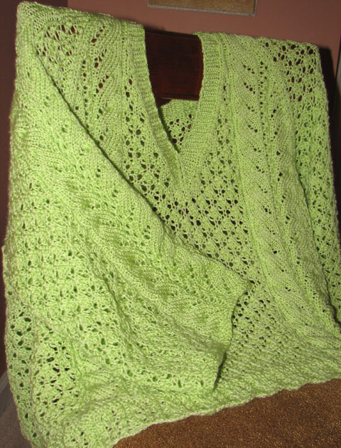 Green Raglan Sleeve Sweater